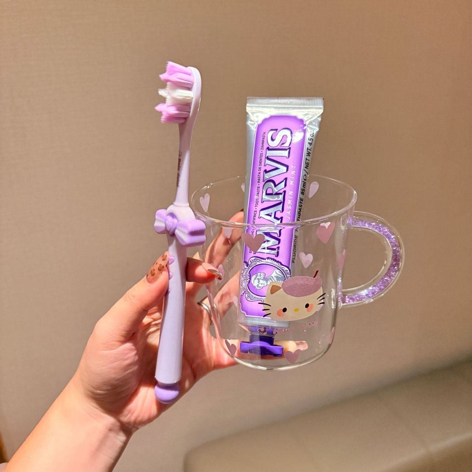Soft Bristle Antibacterial Fine Bristle Toothbrush with Bow Design