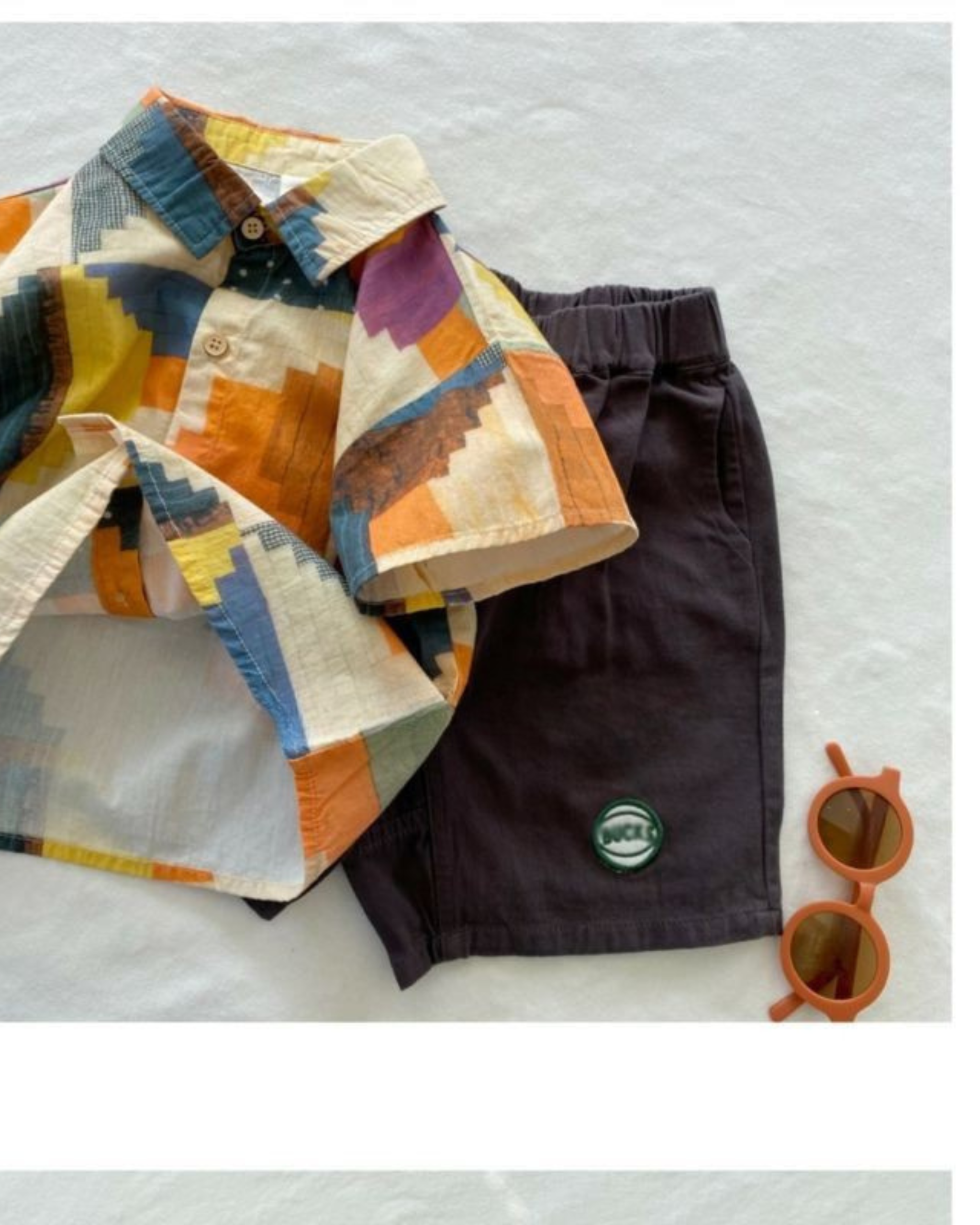 Short Sleeve Shirt & Trendy Shorts