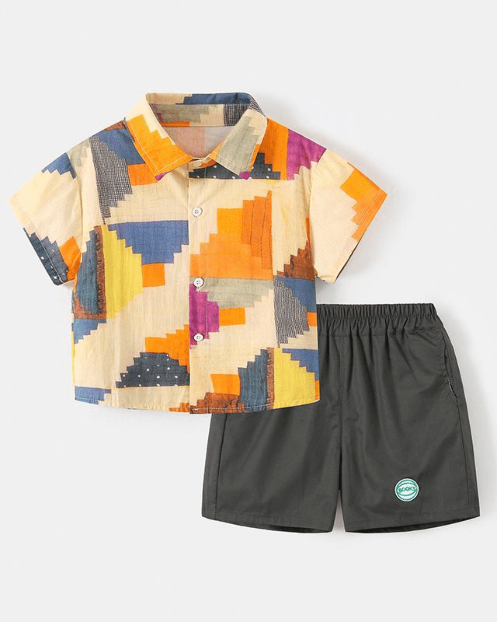 Short Sleeve Shirt & Trendy Shorts