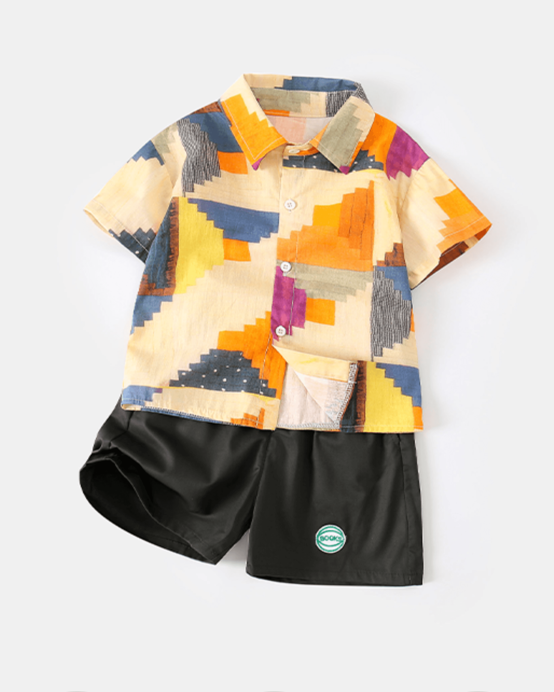 Short Sleeve Shirt & Trendy Shorts