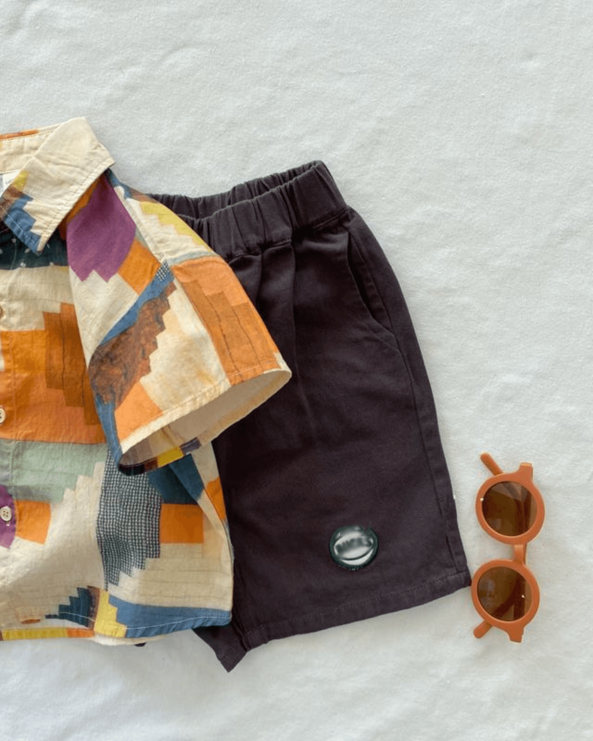 Short Sleeve Shirt & Trendy Shorts
