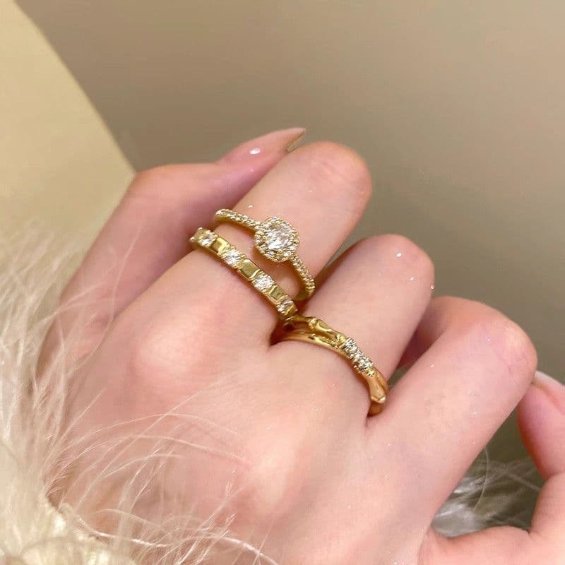 Round Pig Nose Open Ring for Women – Fashionable Statement Finger Ring