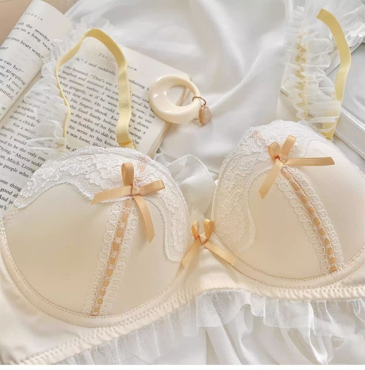 Lolita Style Push Up Bra Set for Small Bust