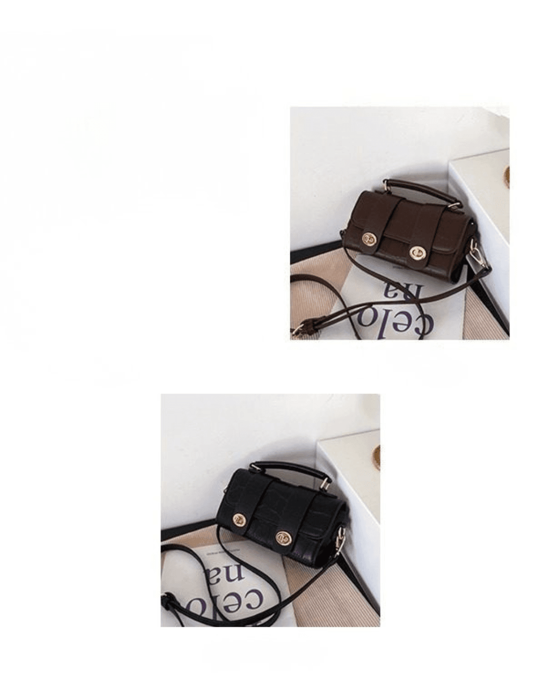 Vintage Style Small Crossbody Top Handle Bag