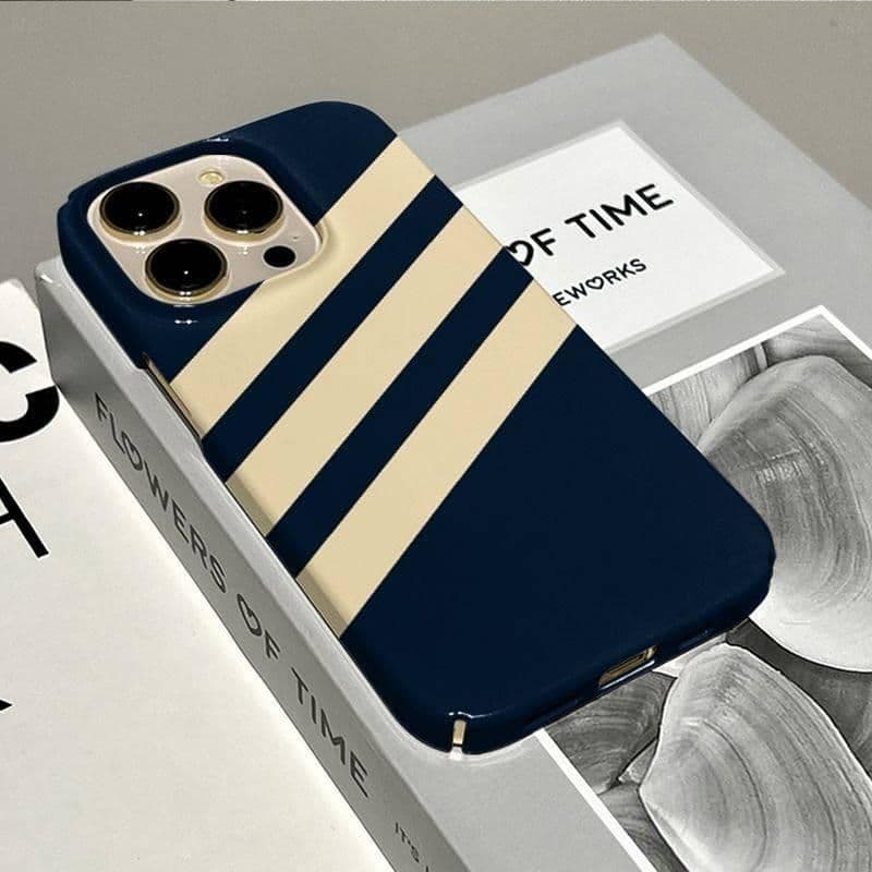 Minimal Striped Protective Phone Case for iPhone 17 Pro Max 16 15 Pro 14 13 12