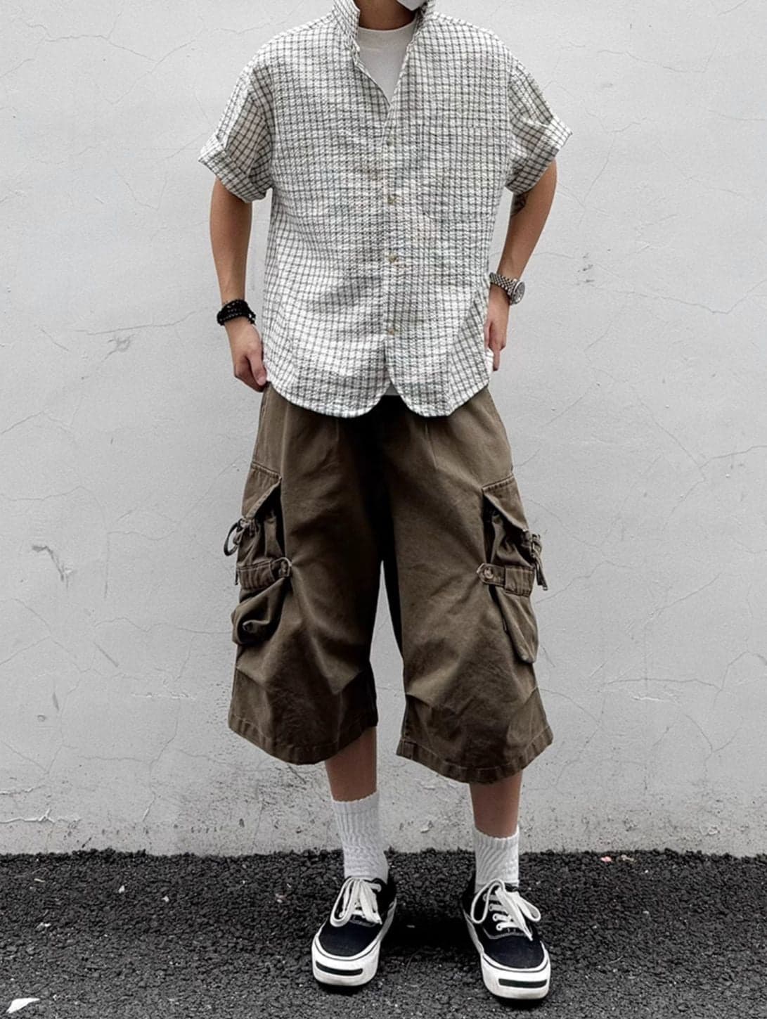 Retro Loose Fit Half Sleeve Cleanfit Top