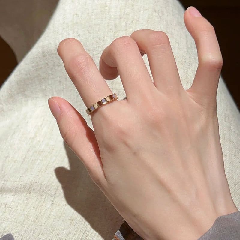 Oriental Floral Butterfly Ring Elegant Artistic Design