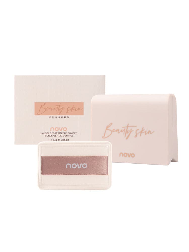 Novo Powder Perfection: Oil Control, Long-lasting Makeup, Concealer, Waterproof Brilliance in a Dual Dry and Wet Formula