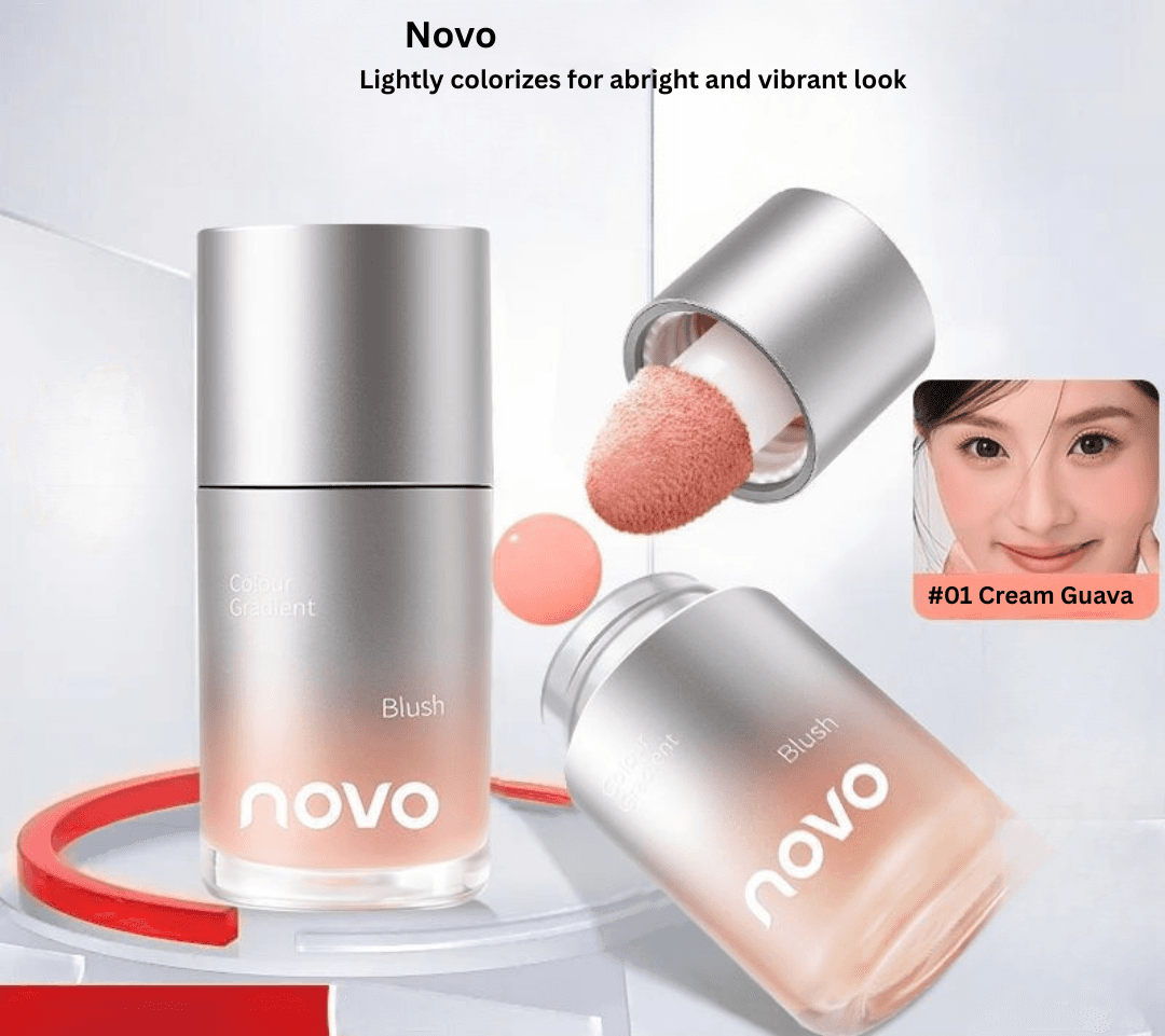 NOVO Liquid Blush Stick – Dewy Matte Radiance Glow