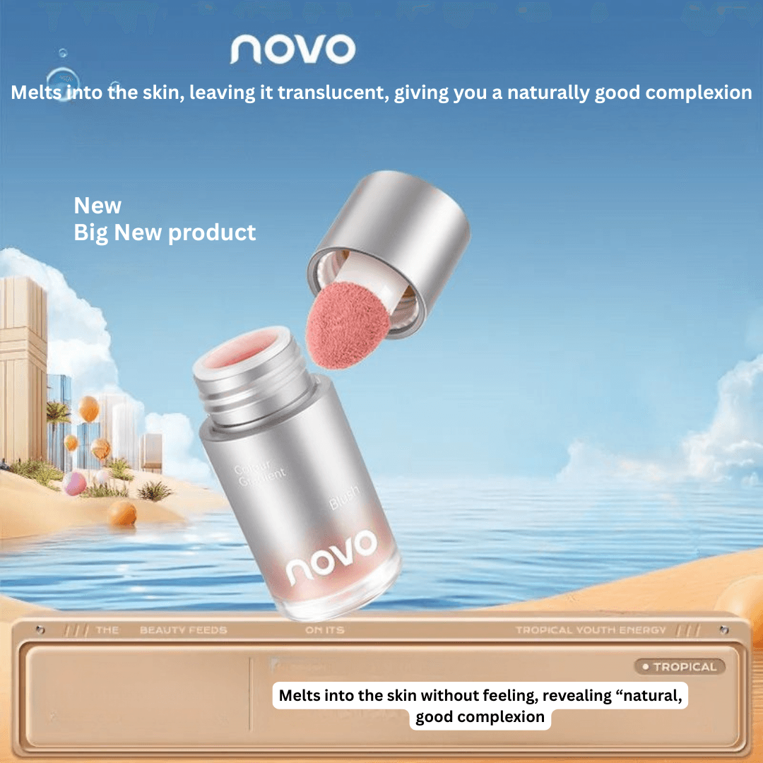 NOVO Liquid Blush Stick – Dewy Matte Radiance Glow