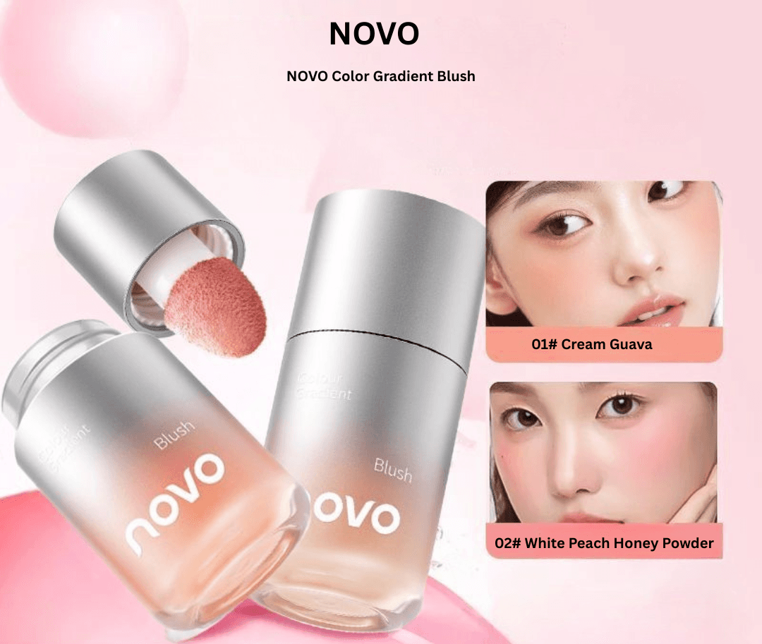 NOVO Liquid Blush Stick – Dewy Matte Radiance Glow