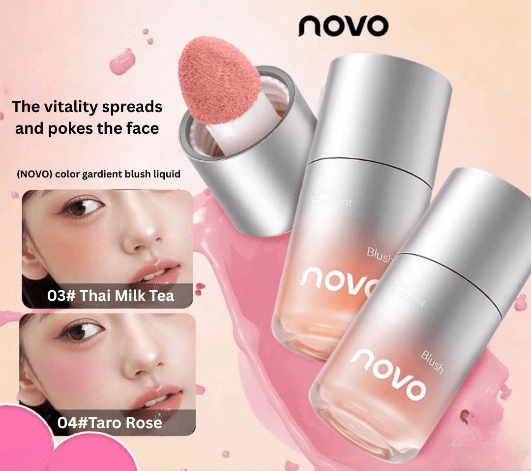 NOVO Liquid Blush Stick – Dewy Matte Radiance Glow