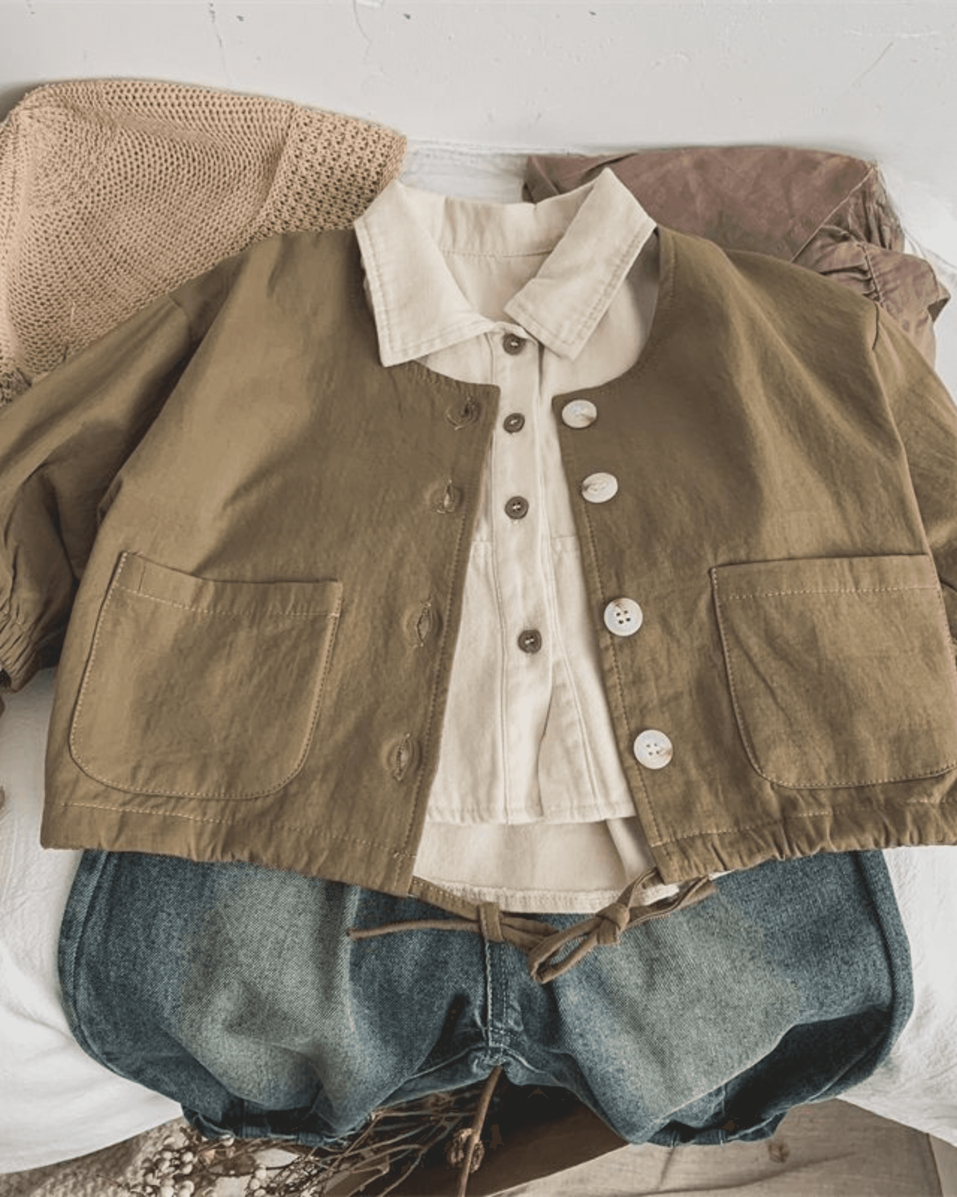 Korean Style Retro Kids Jeans