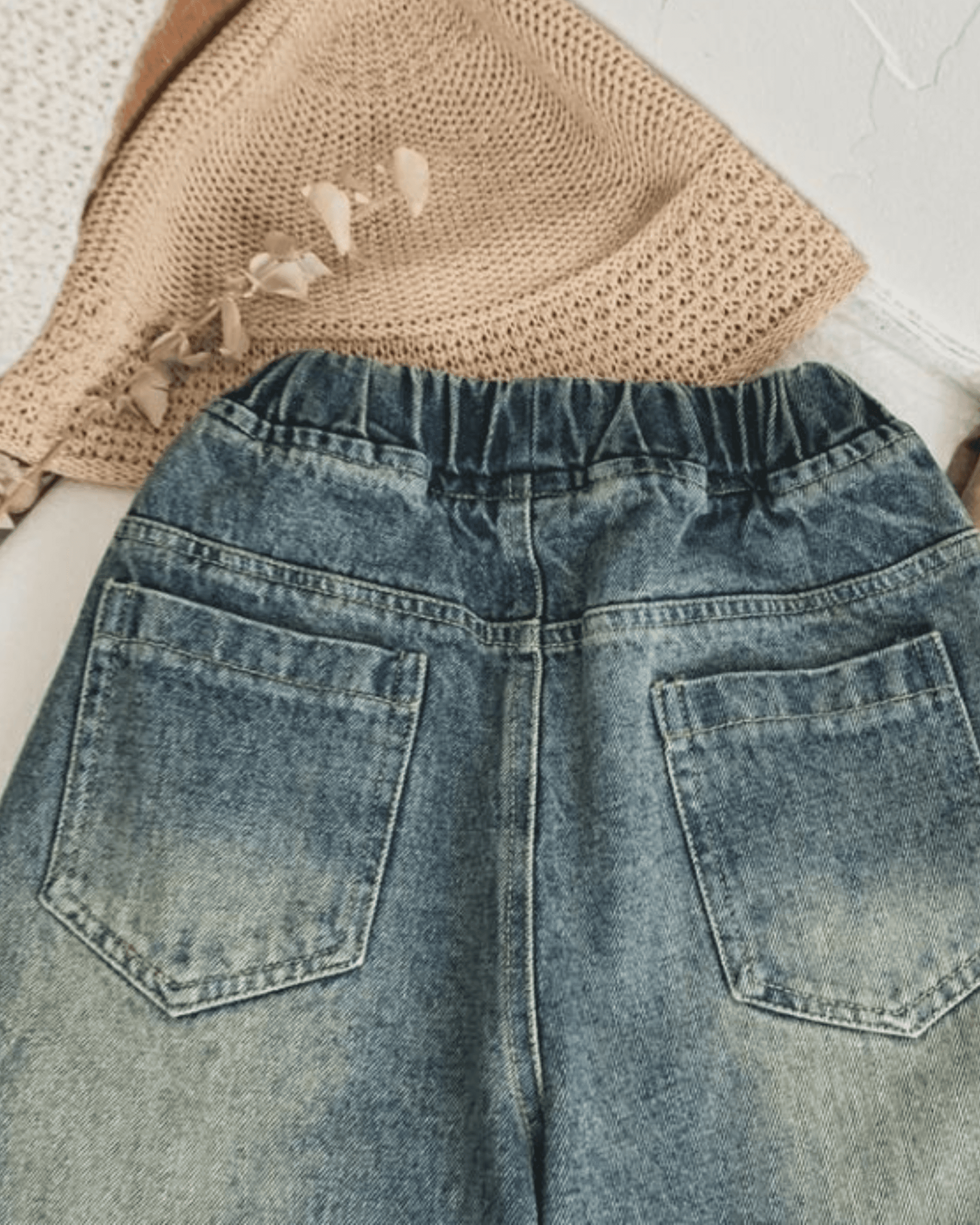 Korean Style Retro Kids Jeans