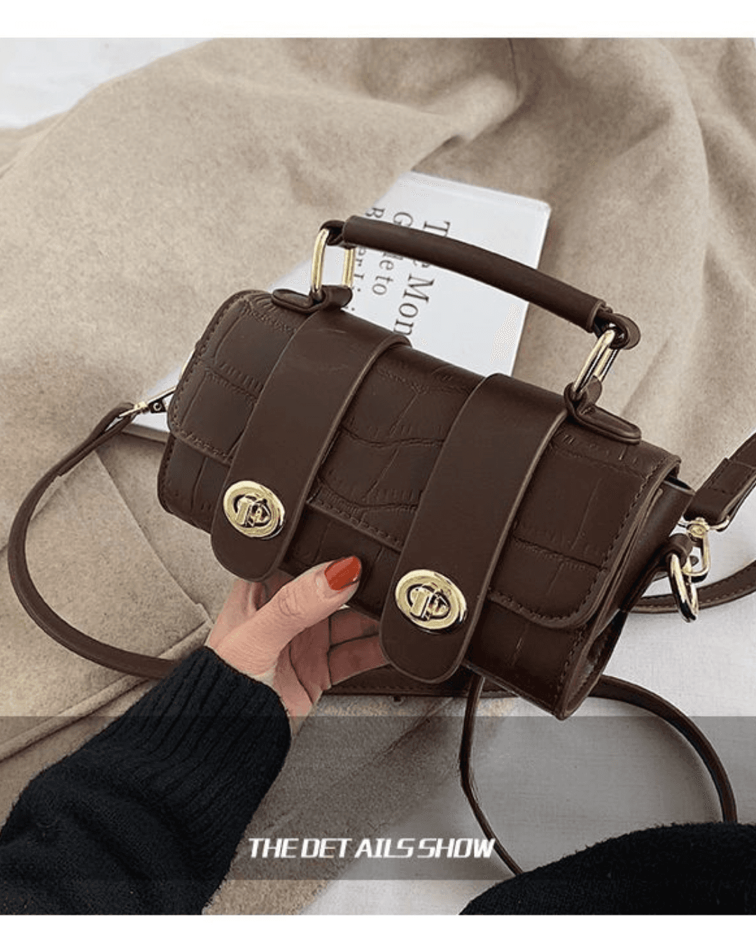 Vintage Style Small Crossbody Top Handle Bag